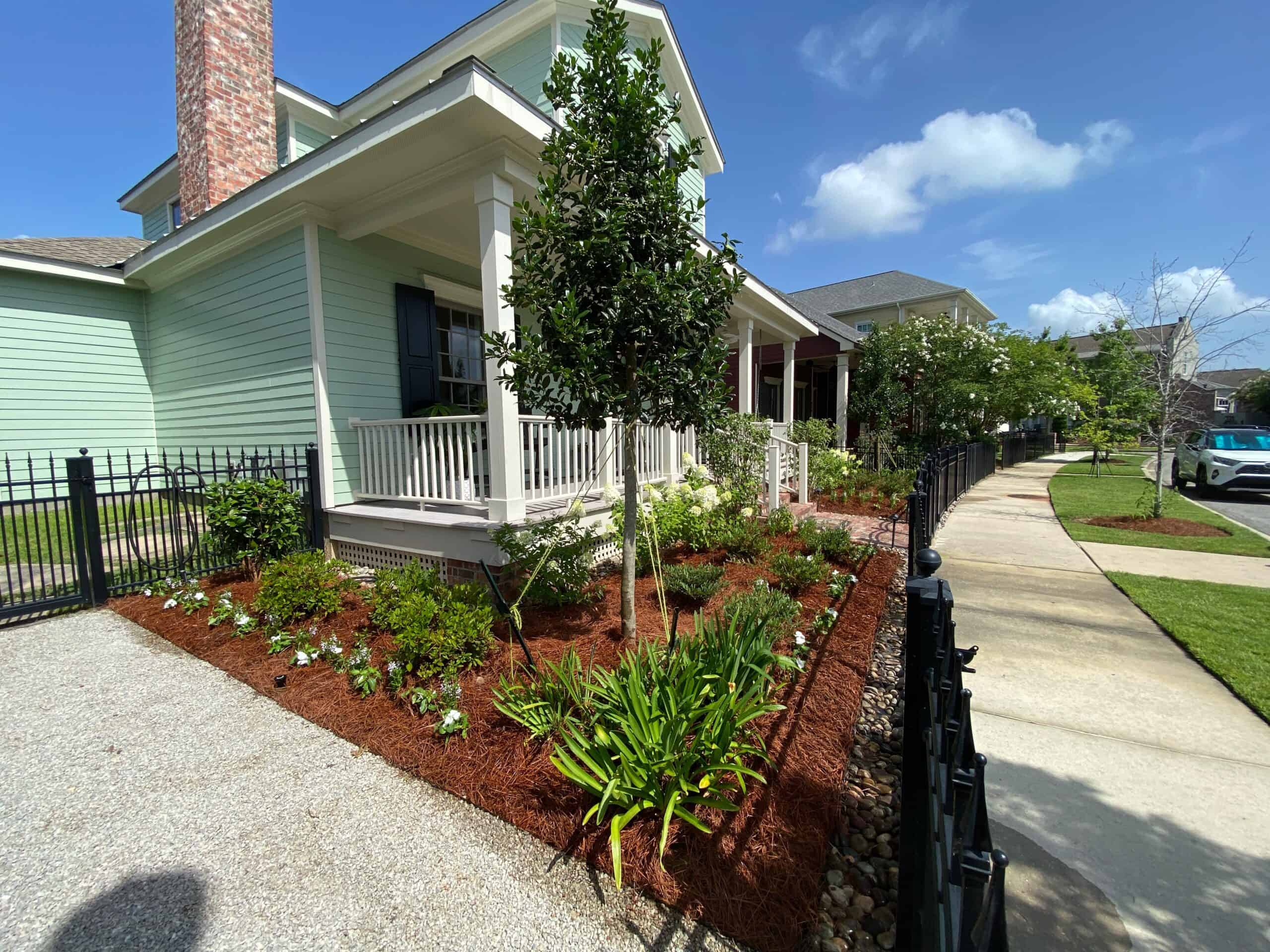 A visually appealing landscape on your Hammond property that will bring a boost in curb appeal and property value! Call Year Round Services to schedule your property upgrade!
